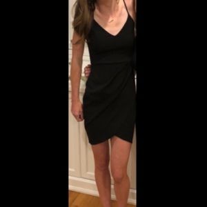 Black mini dress
